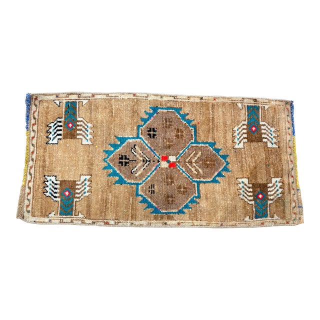 Vintage Mid Century Turkish Rug For Sale