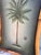 Mid-Century Modern Late 20th Century Palm Tree Botanical Paintings, Bamboo Framed Pair — Coastal Tropical Wall Art For Sale - Image 3 of 12