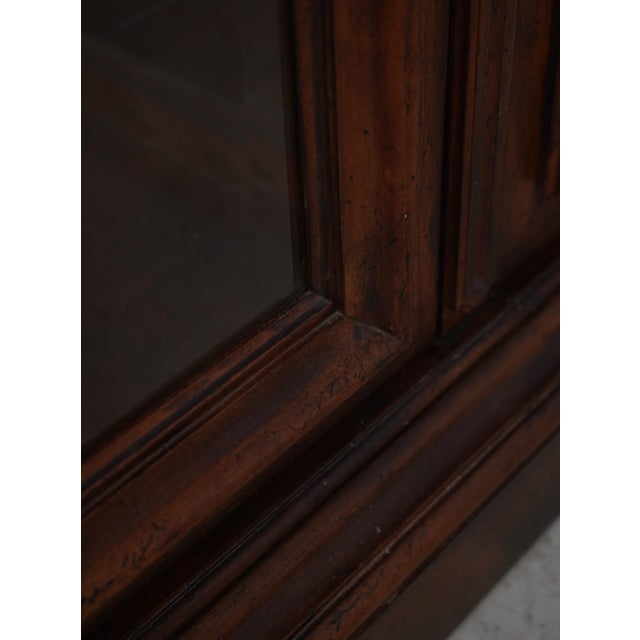 Henredon Extremely Large Curio China Cabinet For Sale - Image 10 of 17