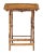 Coastal TV Tray Stand, Set of 4, Brown, Rattan For Sale - Image 3 of 5
