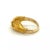 Carrera Y Carrera 18k Yellow Gold Emerald His & Her Hands Ring, Size 5.5 For Sale - Image 9 of 10