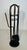 Circa 1970s Fireplace Tools on Stand in Black Lacquered Metal and Brass Design/one For Sale - Image 6 of 12