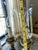 1990s Heirloom Heavy Casted Brass and Glass Hurricane Table Sconce Vintage - Pair For Sale - Image 9 of 10