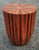 2020s Contemporary Traditional Moroccan Resin and Walnut Wood Stool / Orange Bell Shape For Sale - Image 5 of 7