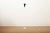 Black White Painted Steel Tube Floor Lamp with White Marble Base and Black Sheet Metal Shade For Sale - Image 8 of 12
