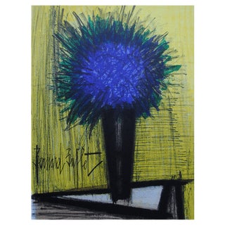 Bernard Buffet, The Purple Bouquet, Original Lithograph, 1967, Mourlot For Sale