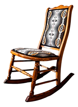 Early 20th Century Reupholstered Rocking Chair