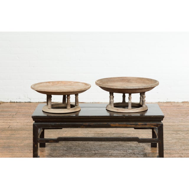 Thai Offering Tray to Display Food in Front of the Buddha, with Natural Patina For Sale - Image 11 of 11