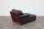 Vintage Old Hickory Tannery Brown Leather Chaise Lounge Chair, Feather Cushions For Sale - Image 12 of 18