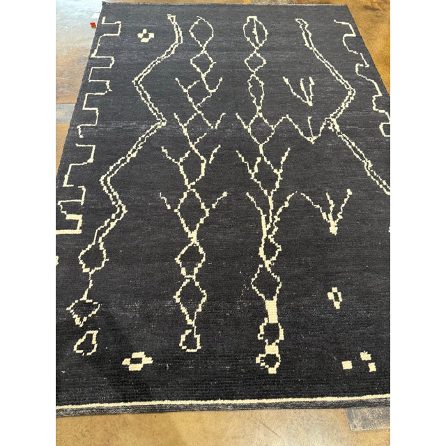 Handwoven Moroccan Style Area Rug 6x9 For Sale - Image 10 of 12