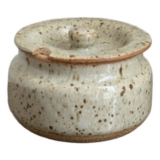Vintage Studio Pottery Salt Cellar / Sugar Bowl For Sale