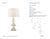 Thomas O'Brien by Visual Comfort Signature Dani Medium Cordless Table Lamp in Alabaster with Linen Shade Designer: Thomas...