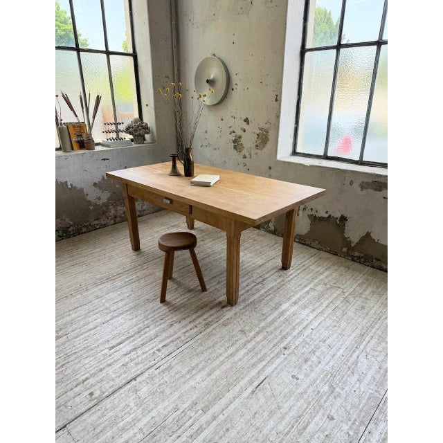 Oak Farmhouse Table, 1950s For Sale - Image 14 of 18