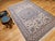 Vintage Exceptionally Fine Nain Area Rug, Hand-Knotted Wool & Silk, Floral Pattern, 7x11, Ivory & Blue For Sale - Image 10 of 18
