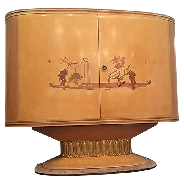 Italian Art Deco Bar Cabinet from Galleria Mobili d'Arte Cantù, 1950s For Sale