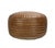 Mid-Century Modern Matthew Izzo Home Tackshop Leather Round Ottoman For Sale - Image 3 of 3
