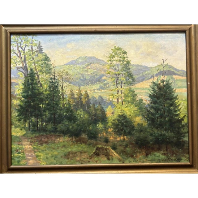 Modern Heinrich Dietzsch, Alheimer, 1956, Oil Painting on Canvas, Framed For Sale - Image 3 of 12