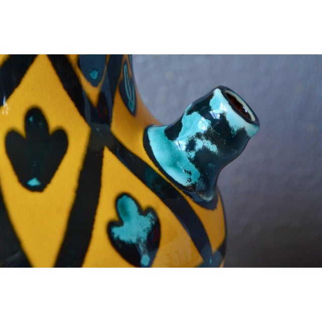 Vintage Colorful Jug from Saint Clément For Sale - Image 6 of 15