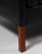 Model 2212 Black Leather and Teak Two-Seater Sofa by Børge Mogensen for Fredericia For Sale - Image 5 of 8