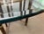 Metal McGuire Baker Round Glass Top Faux Rattan Base Dining Table.Original Thick Glass Top 3/4”. For Sale - Image 7 of 17
