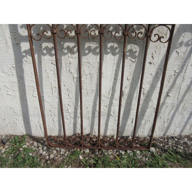 1900 - 1909 Antique Victorian Iron Door For Sale - Image 5 of 7