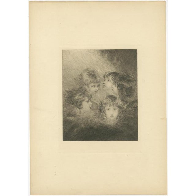 After Sir Joshua Reynolds, Angels Heads, 1890, Etching For Sale - Image 3 of 9