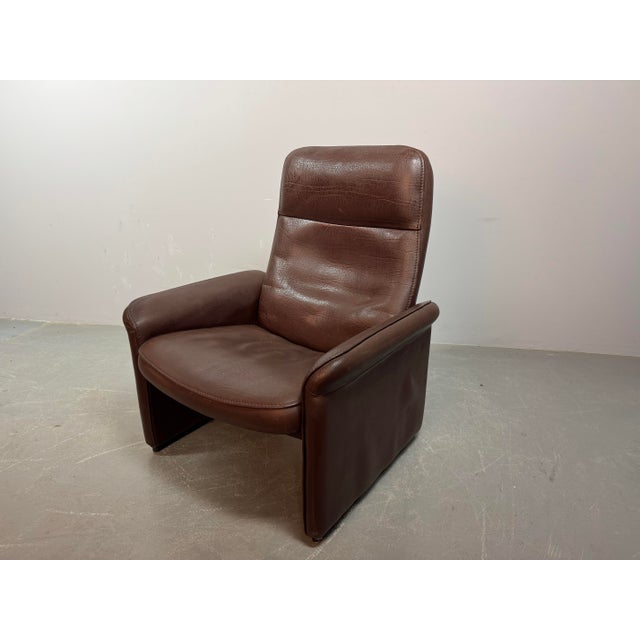 Mid-Century Model DS-50 Lounge Chair in Brown Leather from de Sede, Switzerland, 1970s For Sale - Image 11 of 11