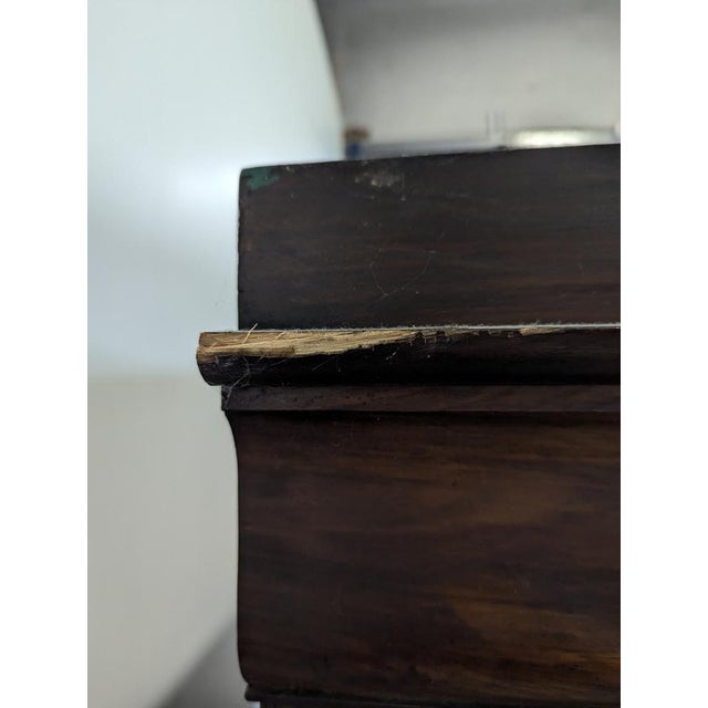 Wood Louis Philippe Flame Mahogany Bookcase For Sale - Image 7 of 9