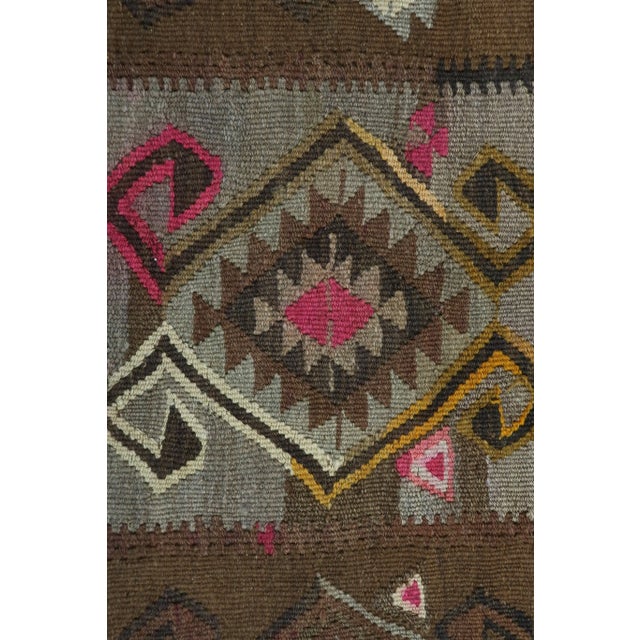 Vintage Turkish Kilim Rug-4′5″ × 13′3″ For Sale - Image 10 of 13