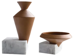 Trascorso Vases by gumdesign for La Casa di Pietra, Set of 2