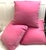 Set of 3 Elegant Side Zippered Pink Plush Decorative Pillows For Sale In West Palm - Image 6 of 8
