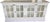 Vintage Painted White Sideboard Credenza Coastal Farmhouse Console Window Pane Doors 72” For Sale - Image 4 of 11