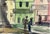 Mid 20th Century Mid 20th Century Original Sanford Brooks Street Scene Watercolor Painting For Sale - Image 5 of 8