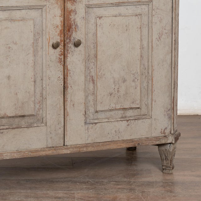Early 19th Century Swedish Gray Small Sideboard Cabinet For Sale - Image 11 of 14