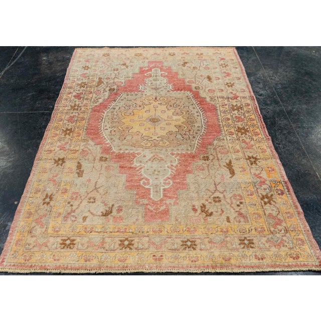 Turkish Vintage Rug 4' x 6'3" #21318 Explore a curated collection of hallway runners, wool rugs, and handmade masterpieces...