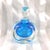 Steven Correia Turquoise Blue Art Glass Perfume Bottle # 26899 For Sale - Image 4 of 10