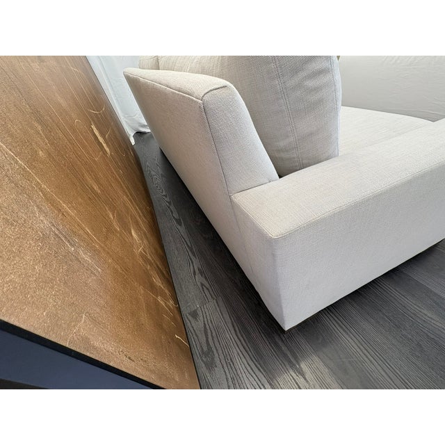 Rh Maxwell 8' Classic Sofa — 2-Cushion | Perennials Performance Linen Weave | Dove For Sale - Image 18 of 18