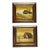 Original Vintage Signed Framed Oil Paintings Outdoor Barn Scene, a Pair For Sale