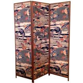 Chinoiserie Birds Screen For Sale
