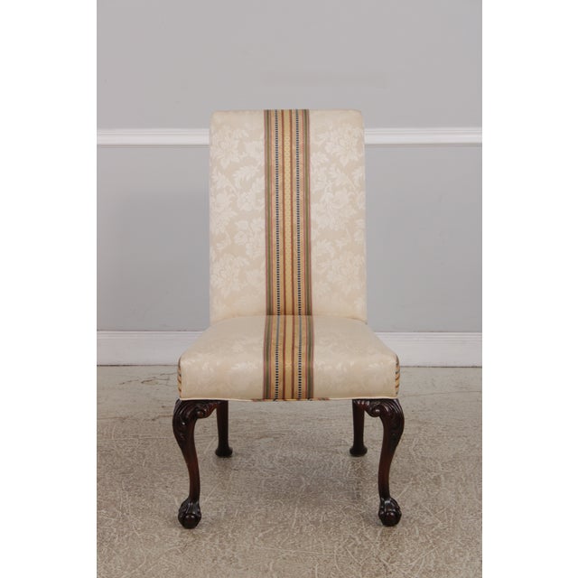 Queen Anne Set of 8 Smith & Watson Mahogany Dining Chairs For Sale - Image 3 of 18