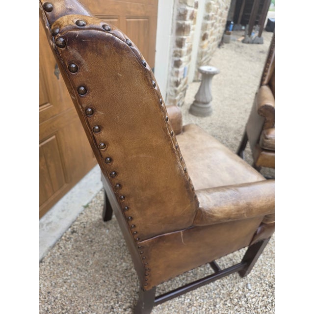 Pair of Henredon Leather Armchairs For Sale - Image 13 of 18