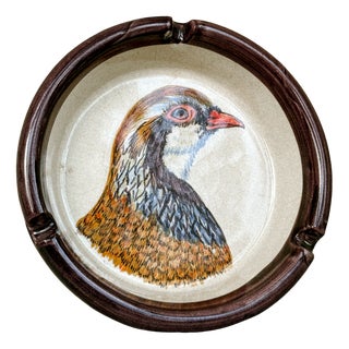 Vintage Portuguese Ceramic Ashtray by Quina for FVF, 1970 For Sale