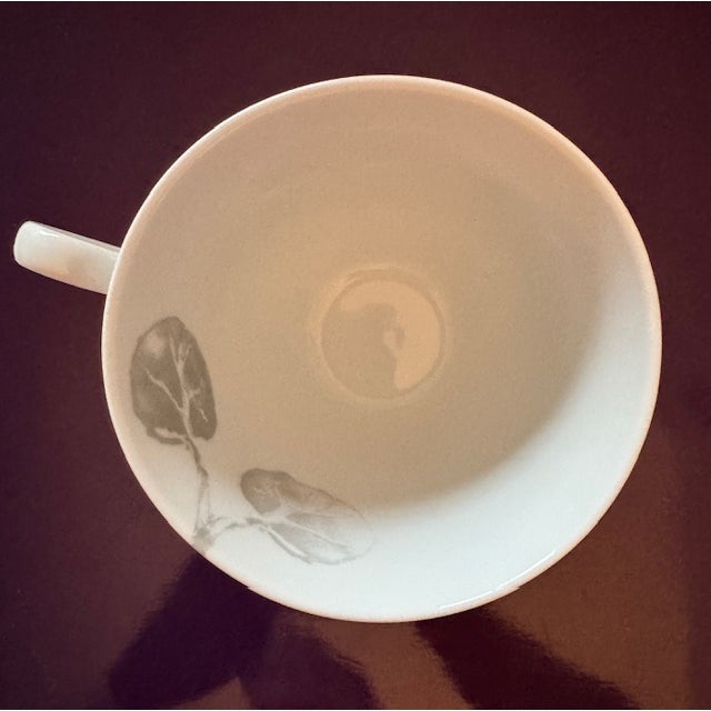 Michael Aram Botanical Leaf set of 6 Cups-New in box Beautiful design of silver and white matches any table decor....