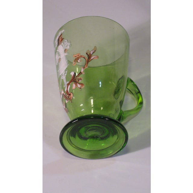 Tea Glass Cups Karl Moser Style Hand Panted Enamel Renaissance Guardsmen Green - Set of 4 For Sale - Image 15 of 17