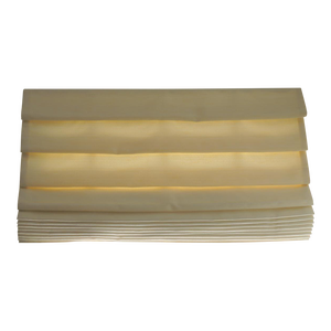 Beige Silk Color Soft Pleated Window Roman Shade.