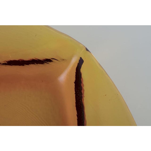 Scandinavian Glass Dinner Plates in Smoke-Coloured Glass, 1970s, Set of 6 For Sale - Image 4 of 8