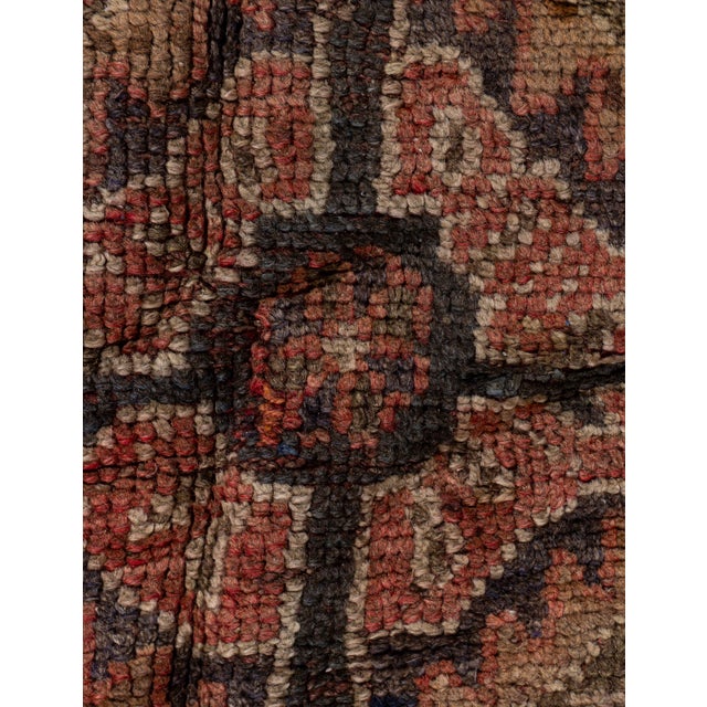 Orange Vintage Circa 1940 Orange Turkish Oushak Kelleh Hand Knotted Wool Runner 5ft 6in X 12ft 2in For Sale - Image 8 of 18