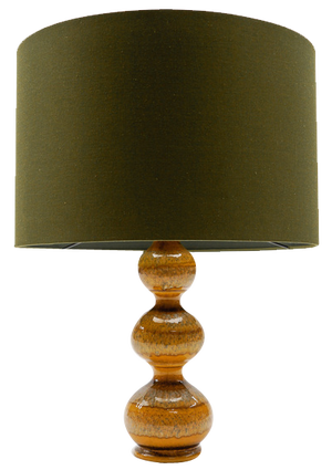 Orange Ceramic Table Lamp Base from Kaiser Leuchten, Germany, 1960s