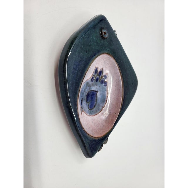Ceramic Ceramic Trinket Tray with Bird Decoration, France, 1950 For Sale - Image 7 of 10