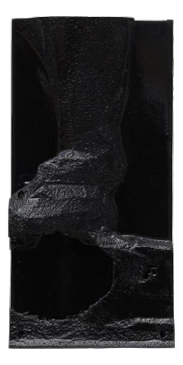 Black Pada Wall Mounted Sculpture by Arthur Bitsch
